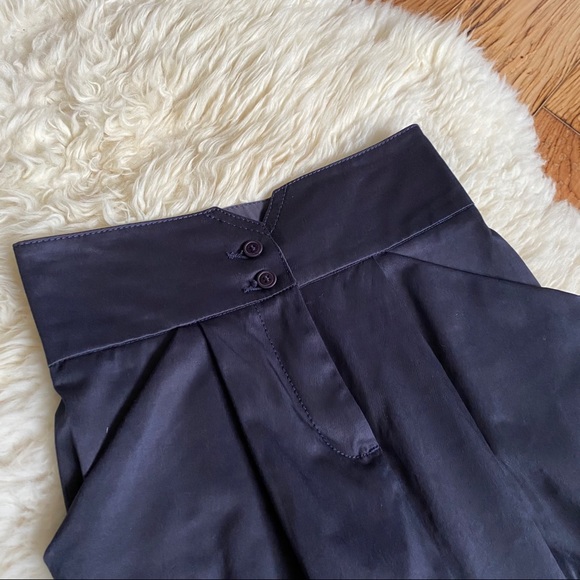 Sisley Navy Sheen Pencil Skirt XS - Picture 4 of 9